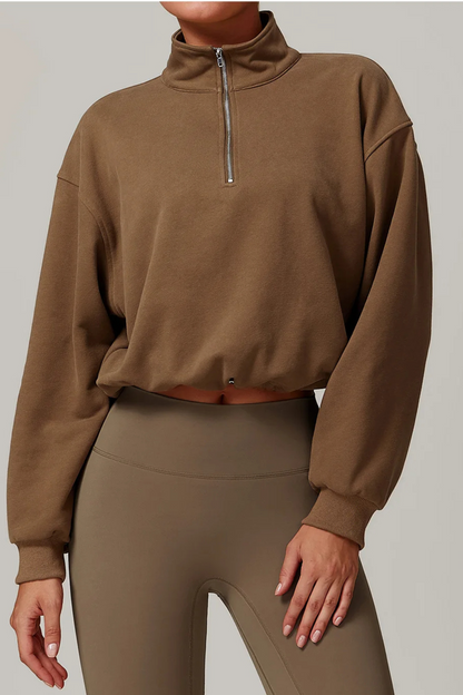 Aria Half Zip Sweater